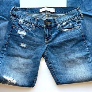 Abercrombie & Fitch distressed flare jean